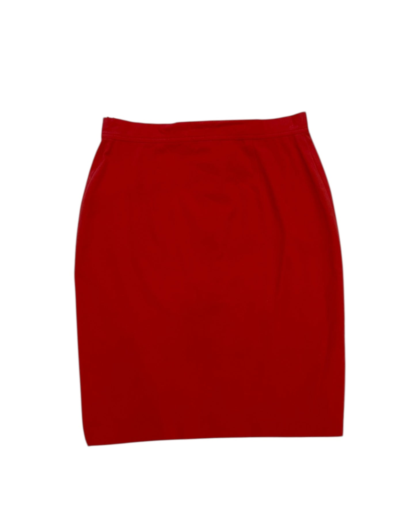 Vintage Ralph Lauren Red Zip-Up Skirt