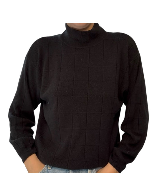Vintage Black Turtleneck Sweater