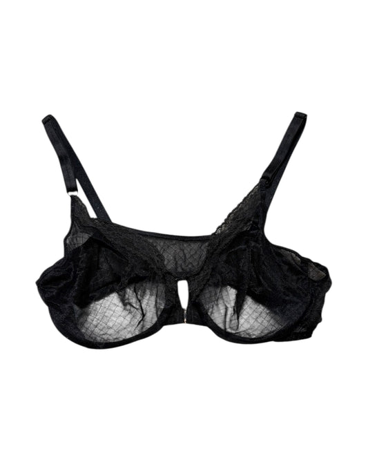 Vintage Black Sheer Bralette