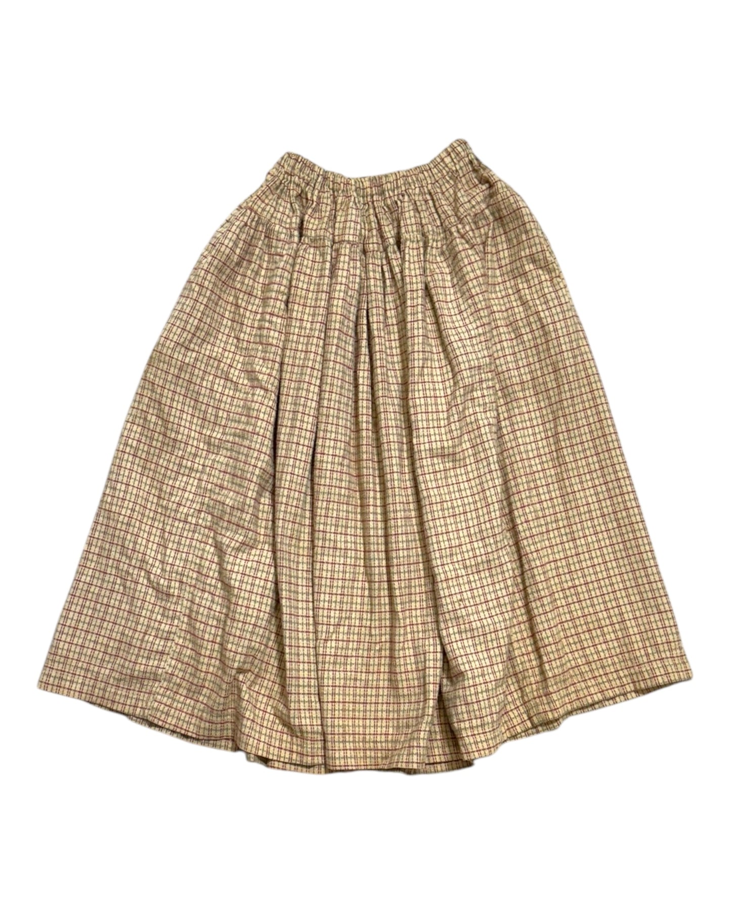 Vintage Henri Bendel Plaid Midi Skirt