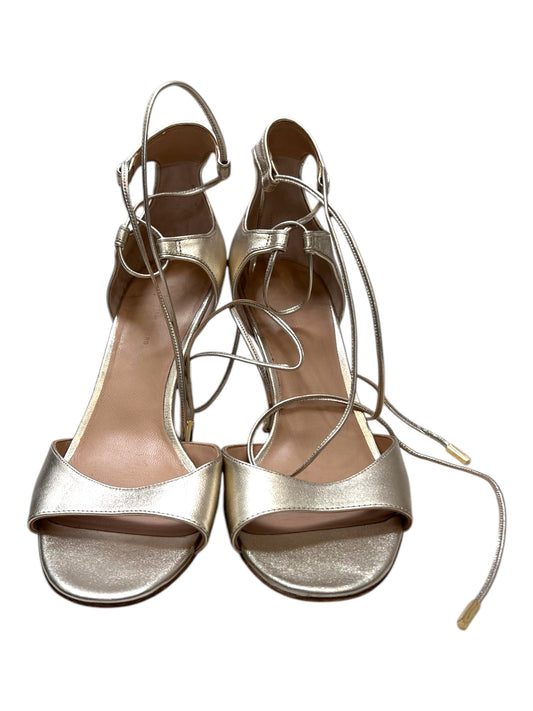 Pre-Loved Diane Von Furstenberg Gold Strappy Heels