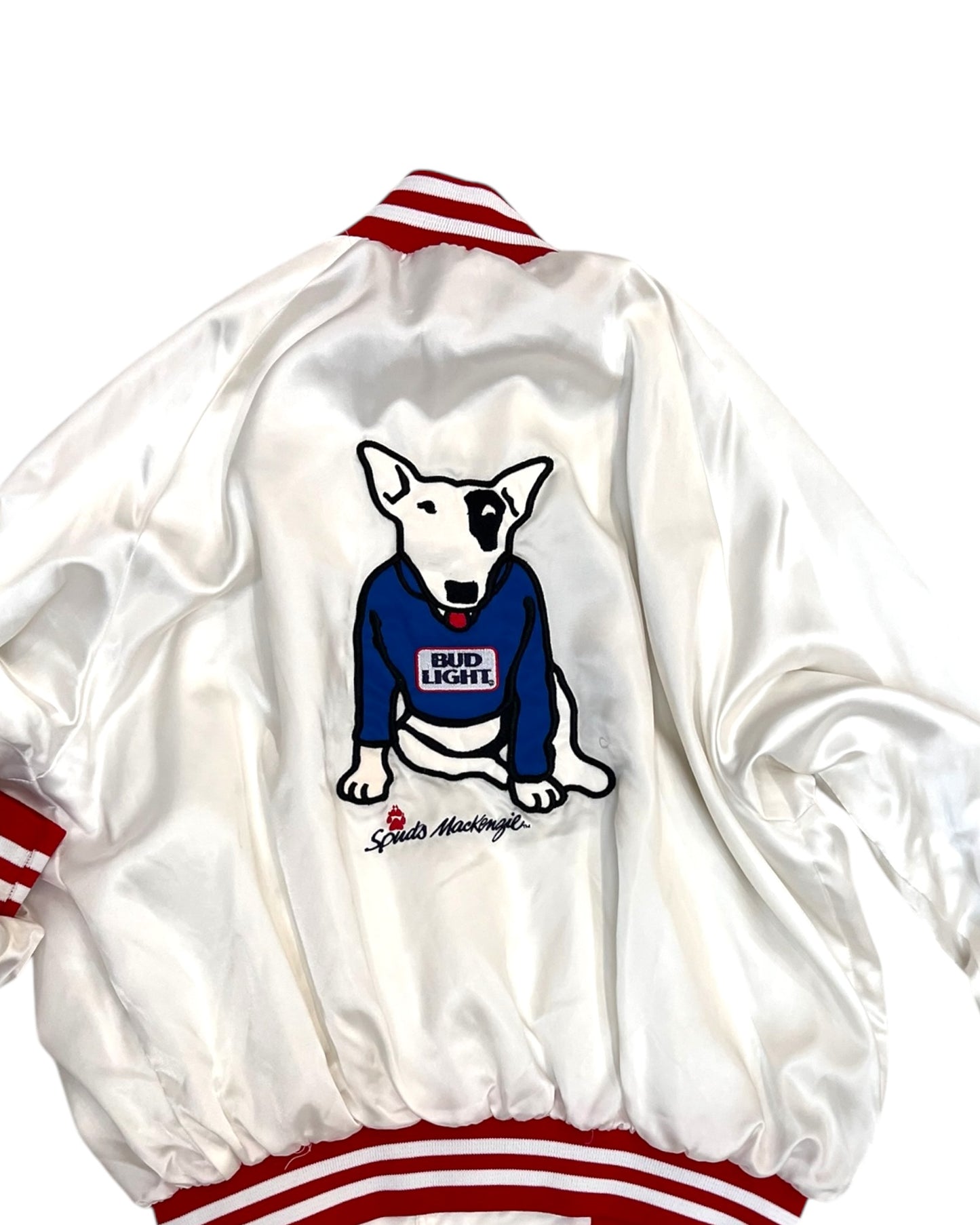 Vintage 1989 Bud Light Spuds Mckenzie Bomber Jacket