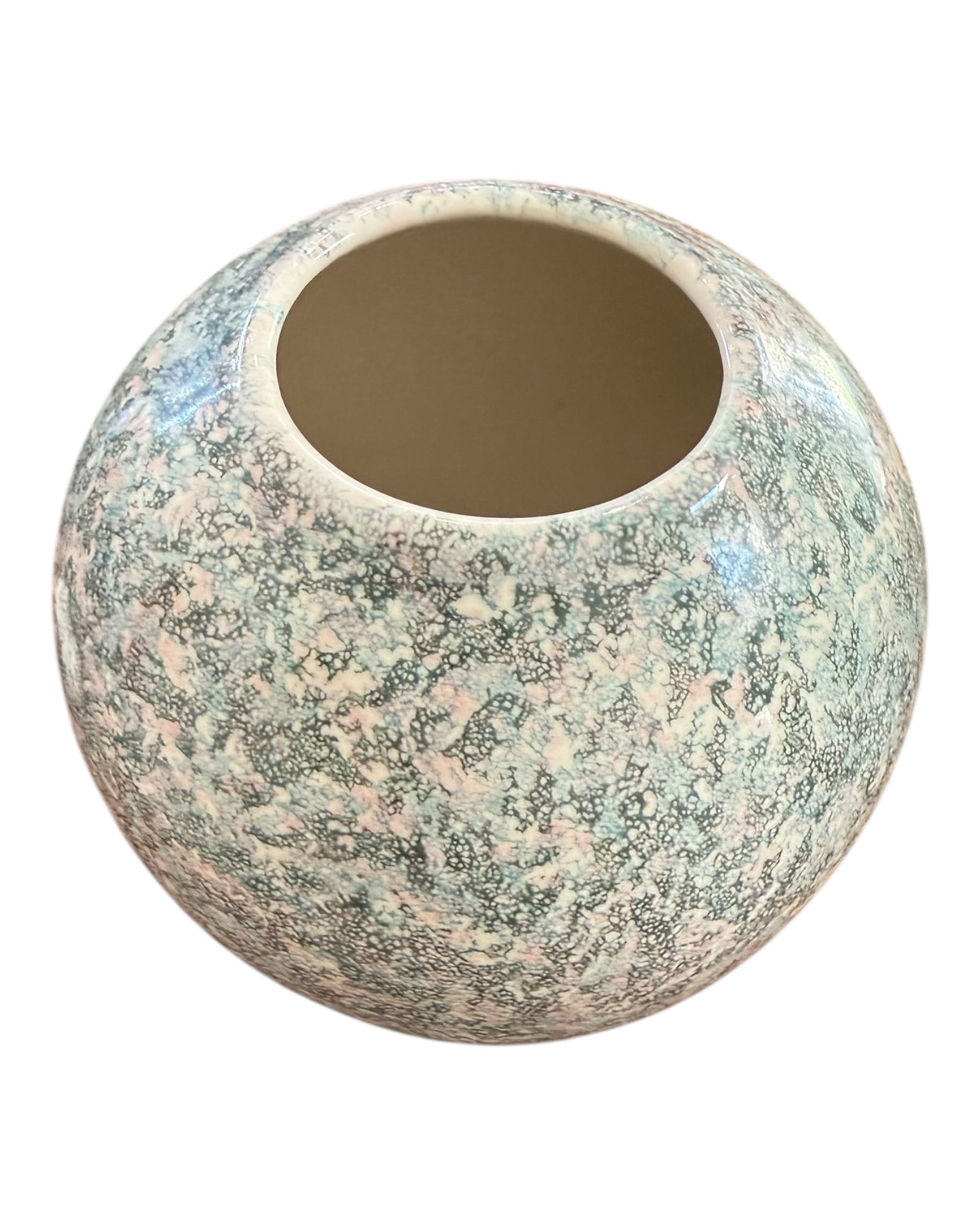 Vintage 1980s Speckled Urn