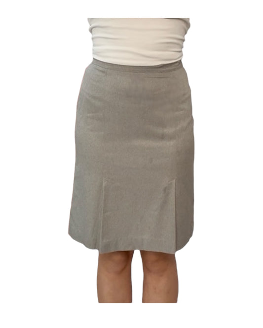 Vintage Grey Pencil Skirt
