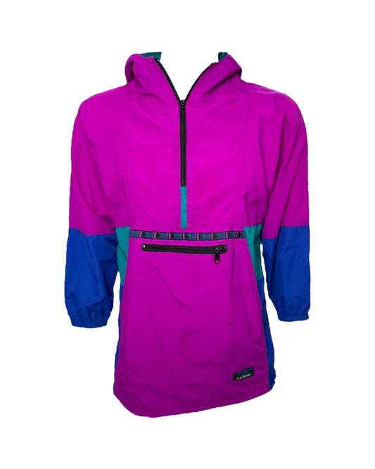 Vintage L.L.Bean Purple Quarter-Zip Windbreaker
