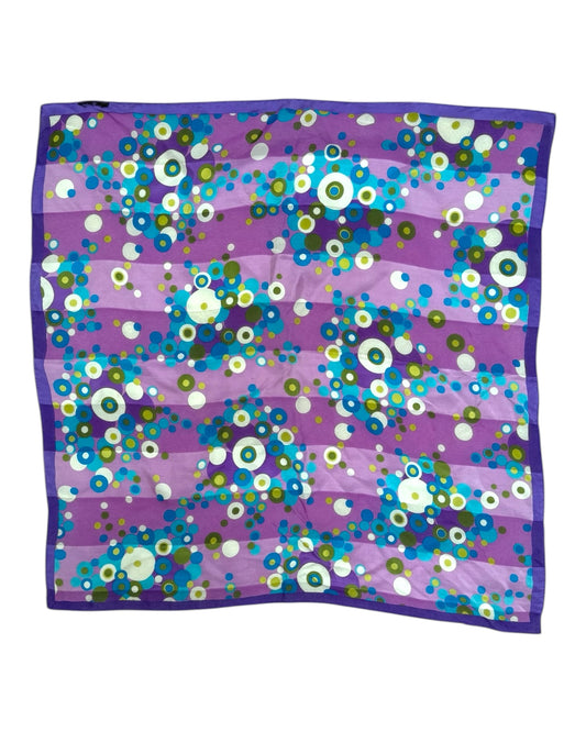 Vintage Purple, Blue and Green Scarf