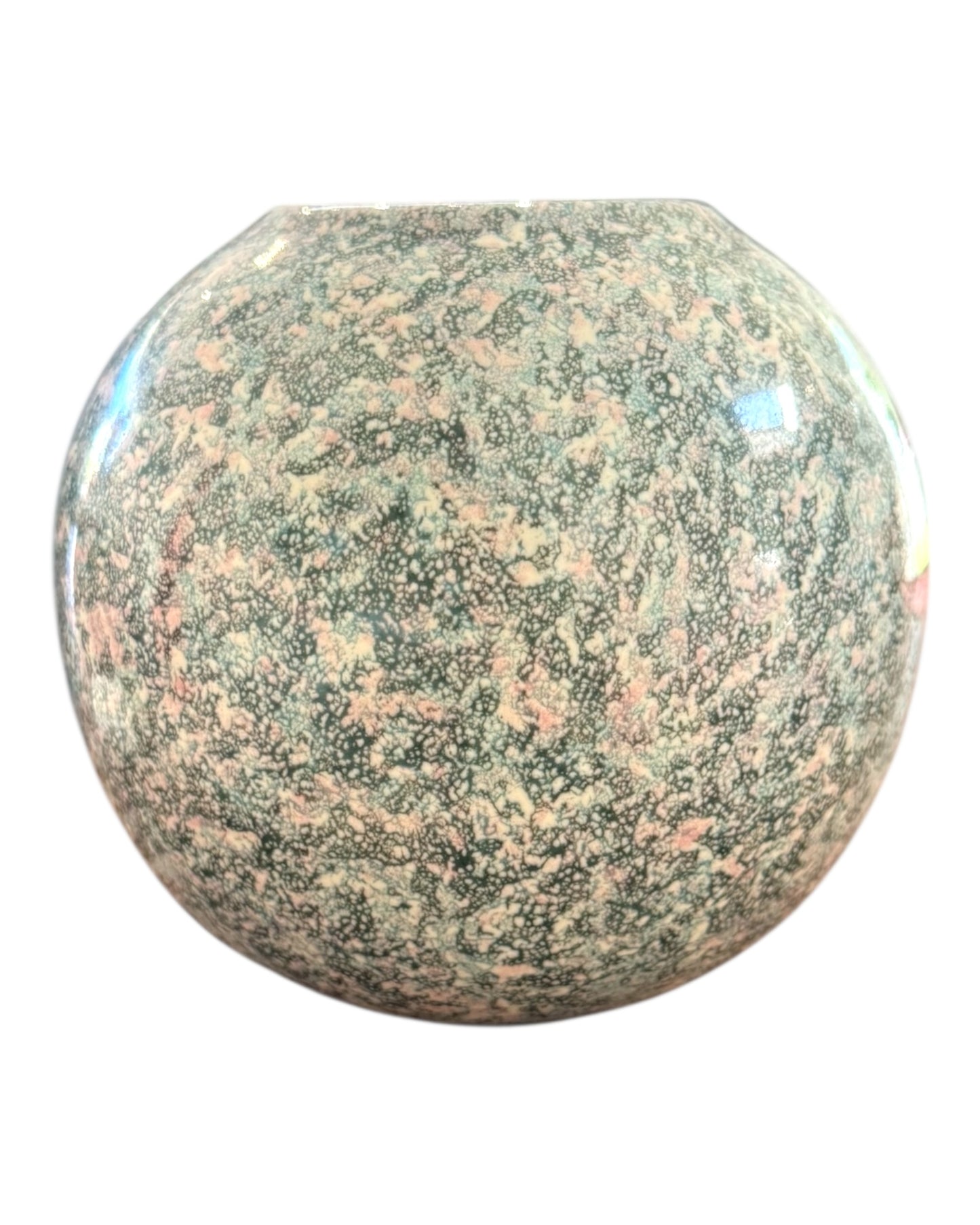 Vintage 1980s Speckled Urn