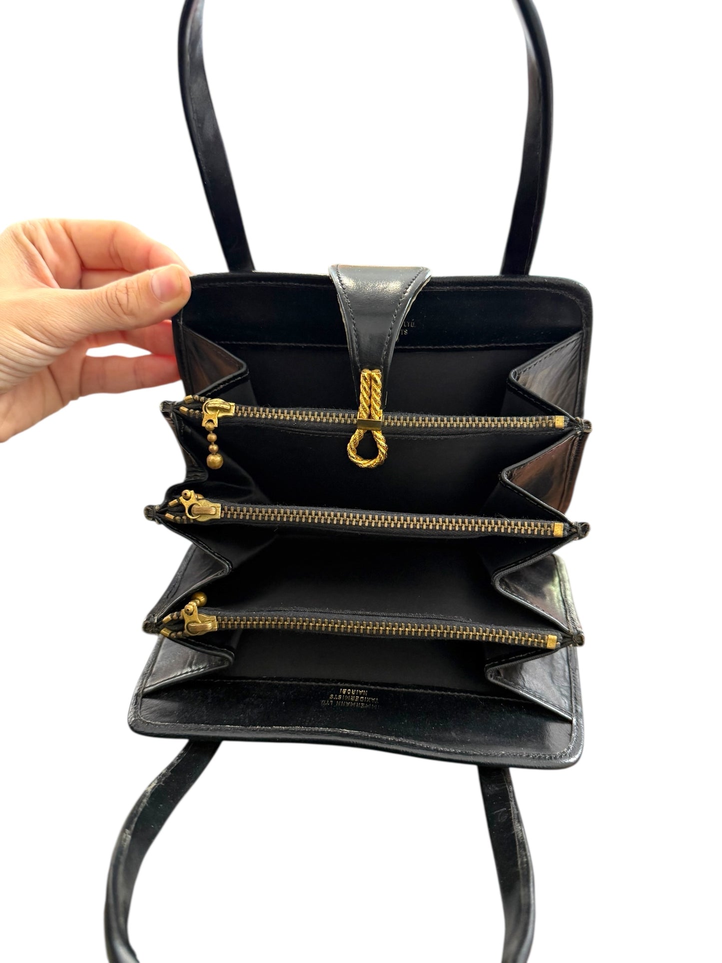 Vintage 1960s Zimmermann Taxidermists Zebra Hide Purse