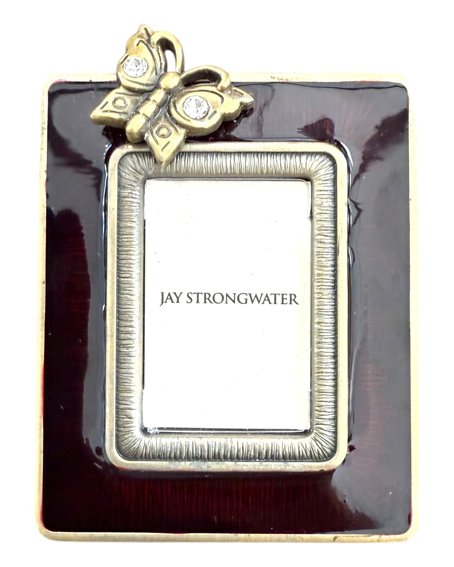 Vintage Small Jay Strongwater Standing Picture Frame or Tie Clip