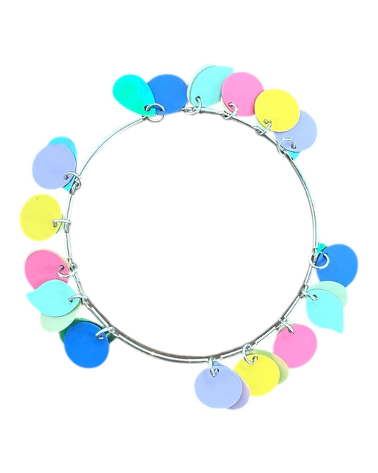Vintage Colorful Charm Bangle