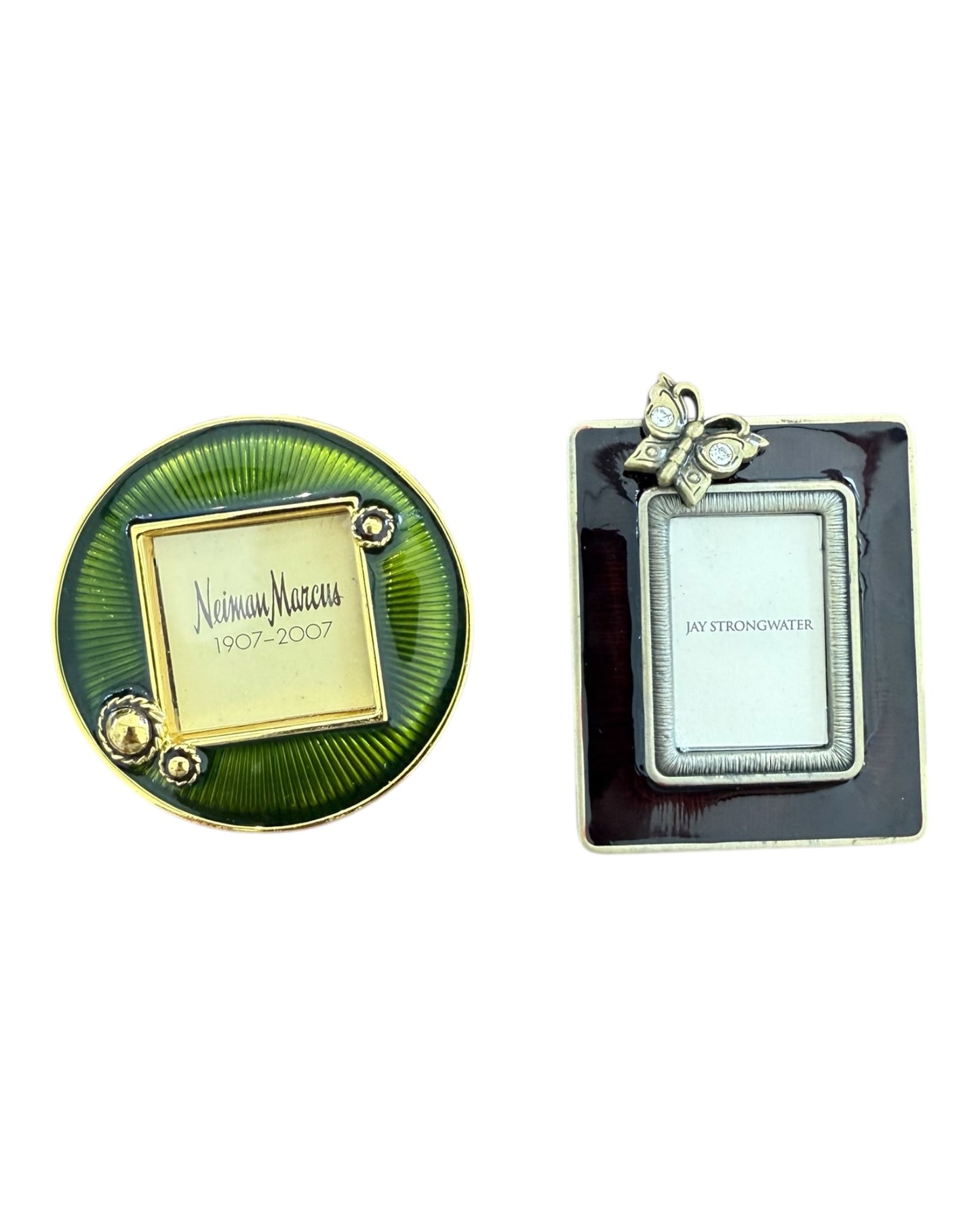 Vintage Small Jay Strongwater Standing Picture Frame or Tie Clip