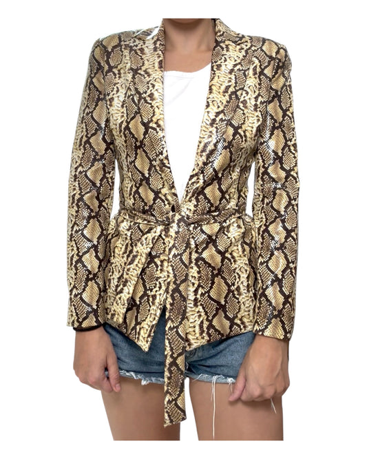 Vintage Caché Snakeskin Jacket