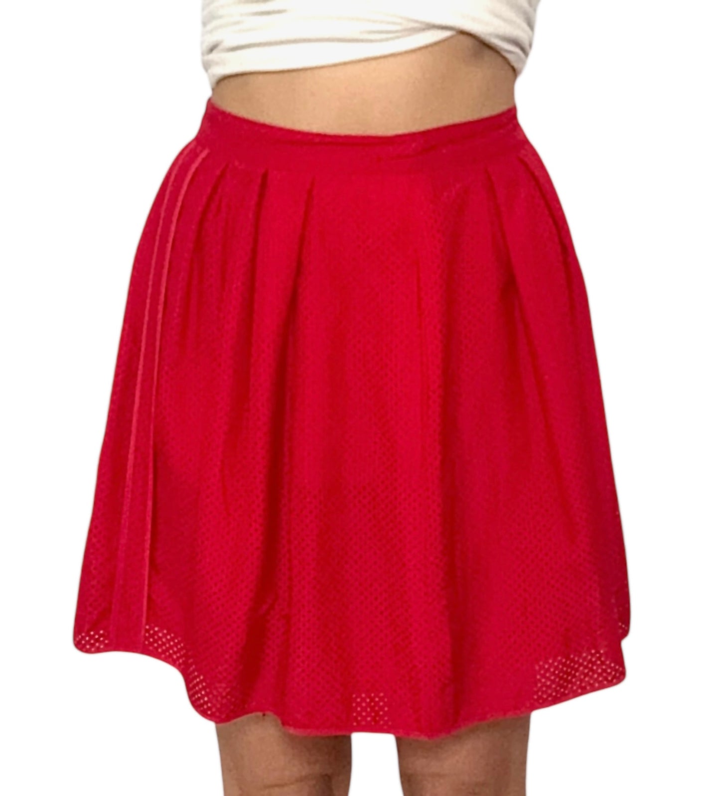 2000s Fendi Mini Red Sporty Skirt