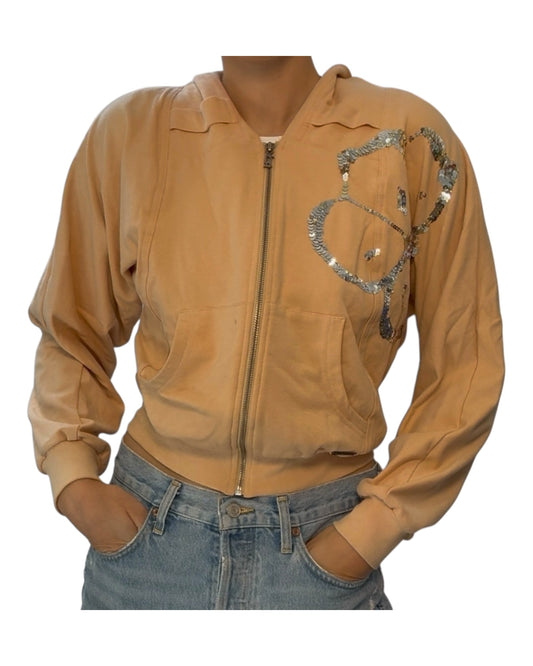 Vintage Galliano Embellished Sequin Hoodie