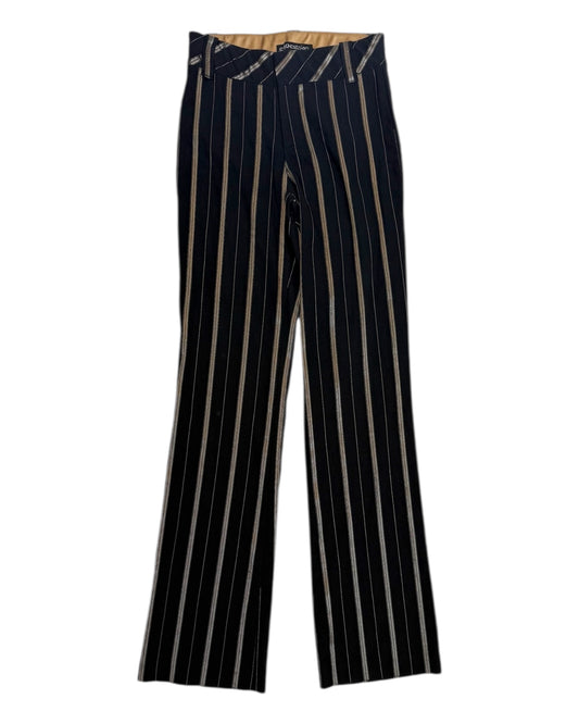 Vintage Black and Gold Stripe Trousers