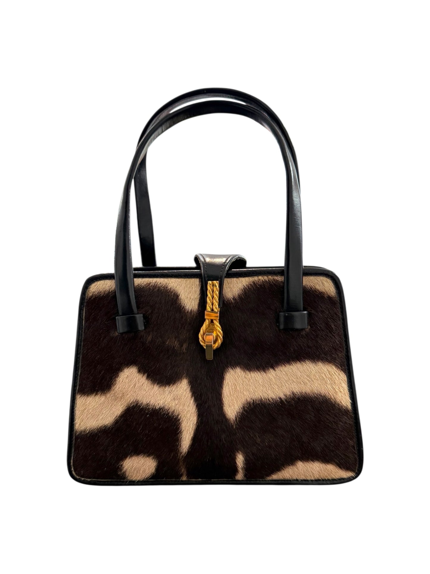 Vintage 1960s Zimmermann Taxidermists Zebra Hide Purse