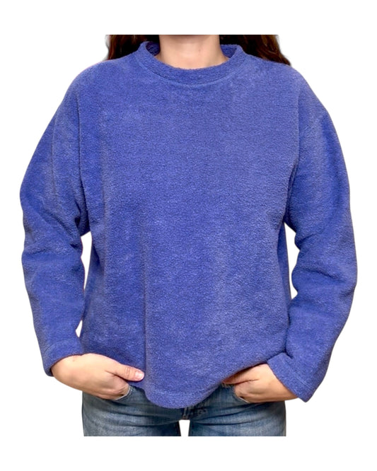 Vintage Purple Fleece Pullover Sweater
