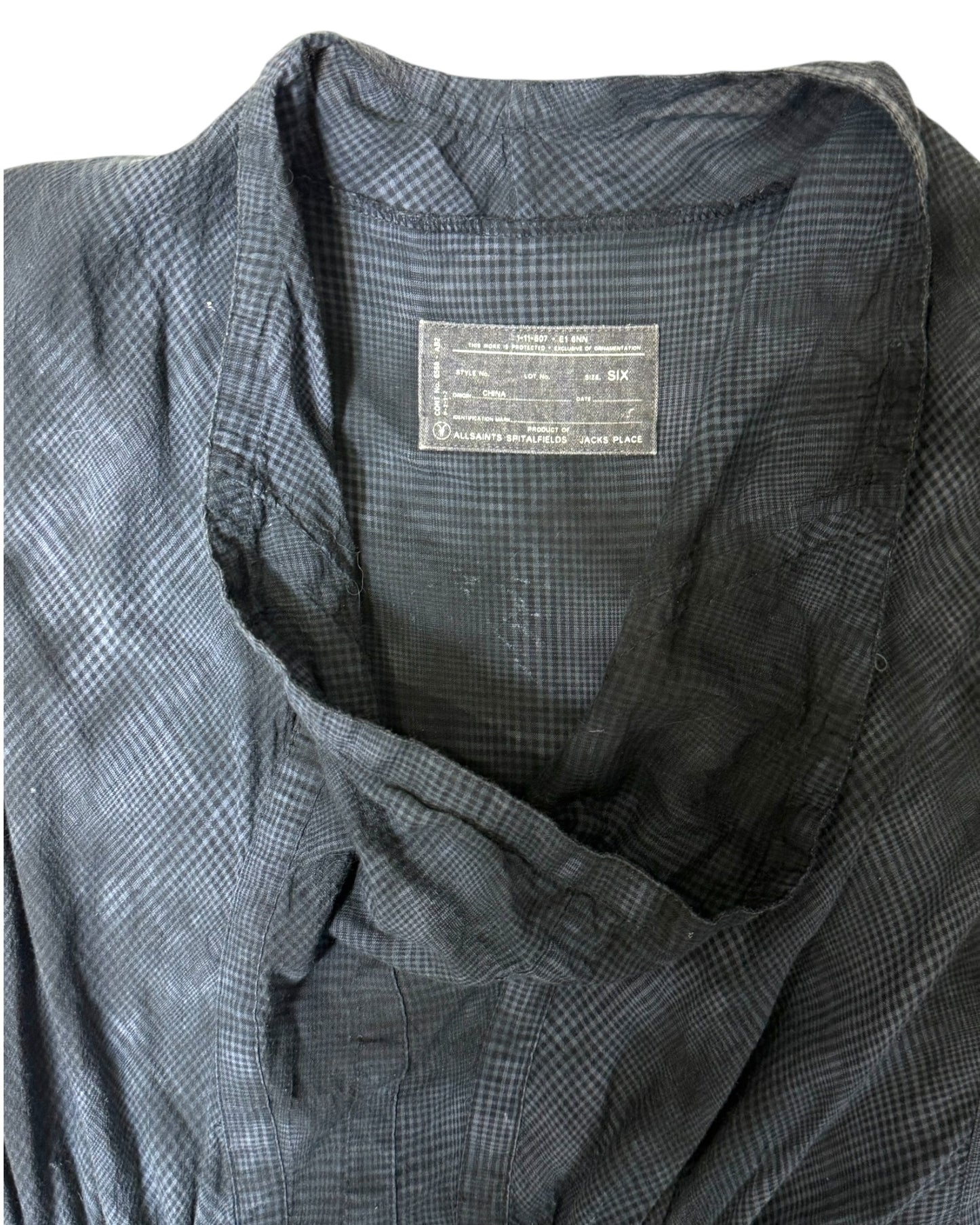 Pre-Loved All Saints Blue Asymmetrical Dress