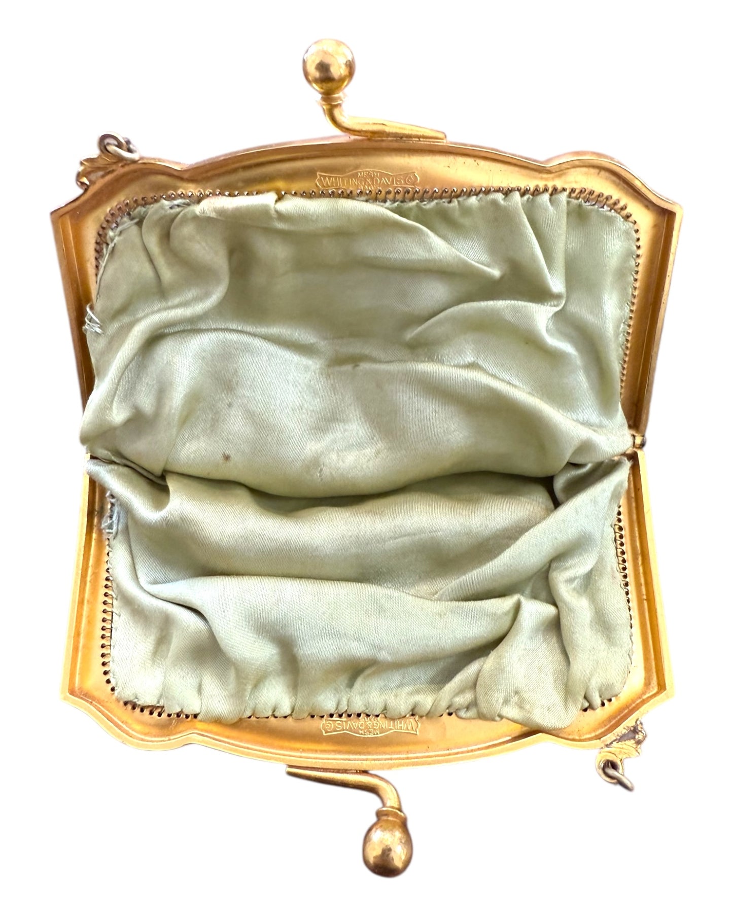 Vintage Whiting & Davis Chainmail Snap Bag