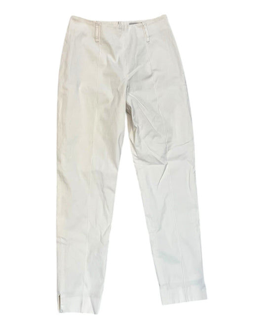 Vintage 2008 Yves Saint Laurent White Denim Tapered Trouser Pants