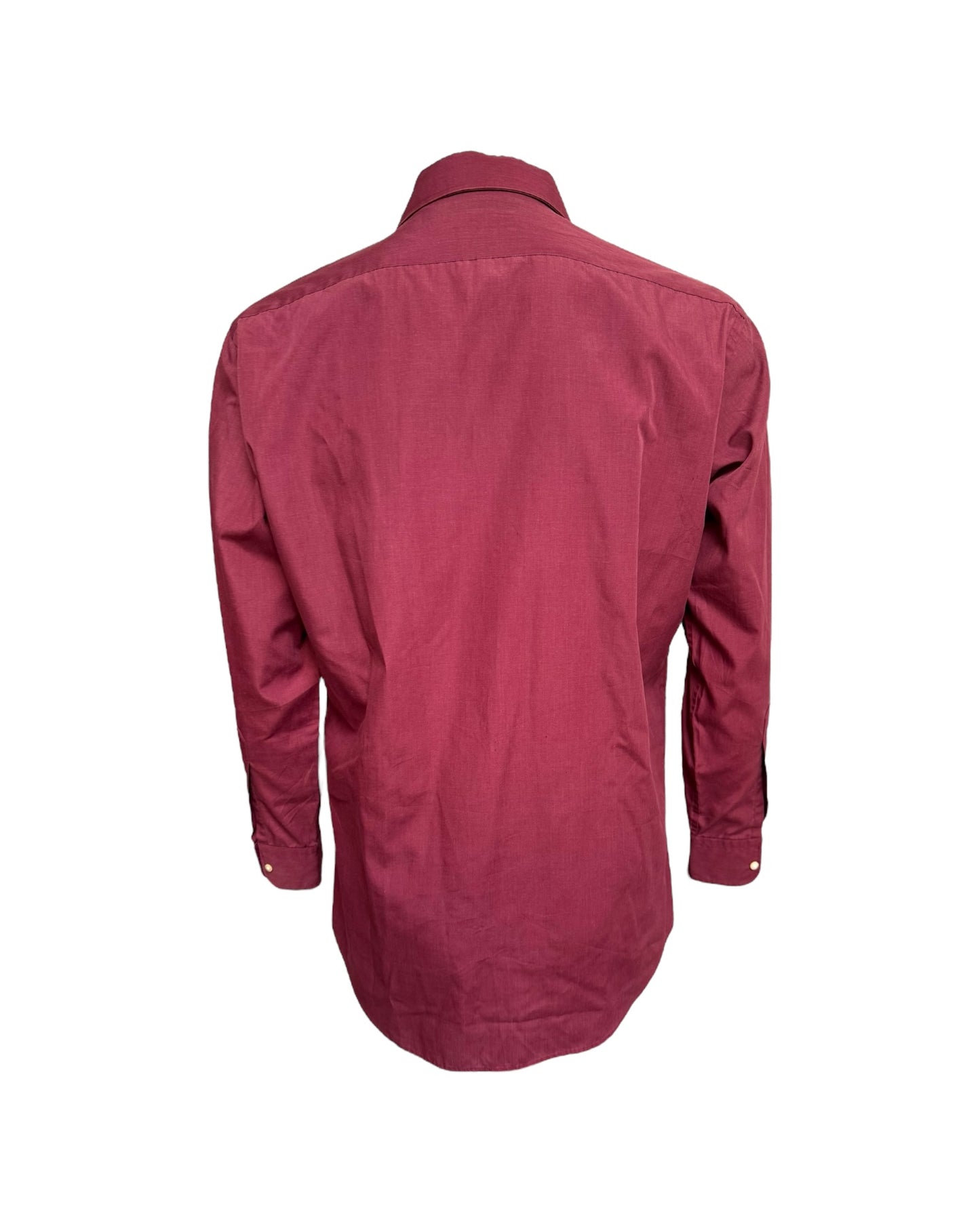 1980s Vintage Yves Saint Laurent Merlot Button-Up Shirt