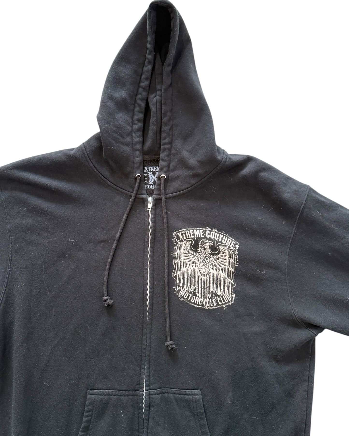 Vintage Xtreme Couture Black Zip-Up Hoodie