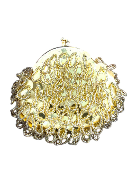 Vintage Gold Beaded Coin Purse