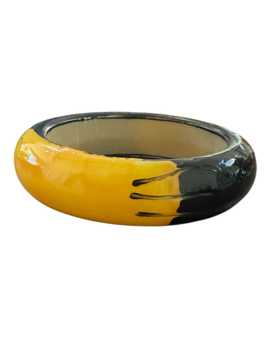 Vintage Yellow and Black Bangle