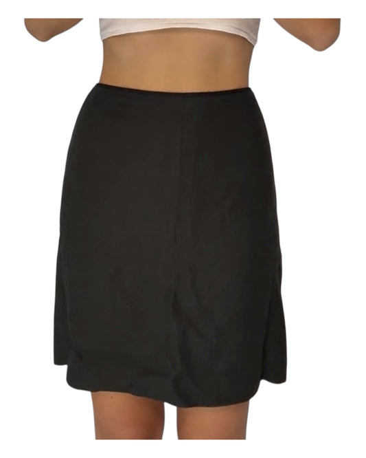 Vintage J-Crew Black Linen Skirt