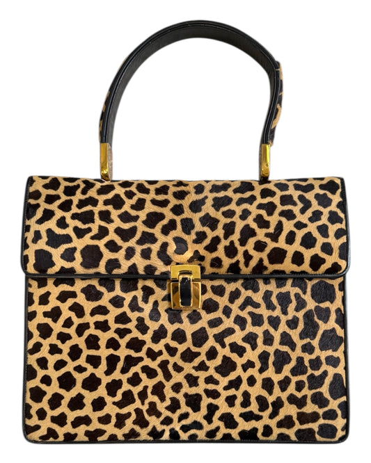 Vintage Animal Print Calfskin Bag