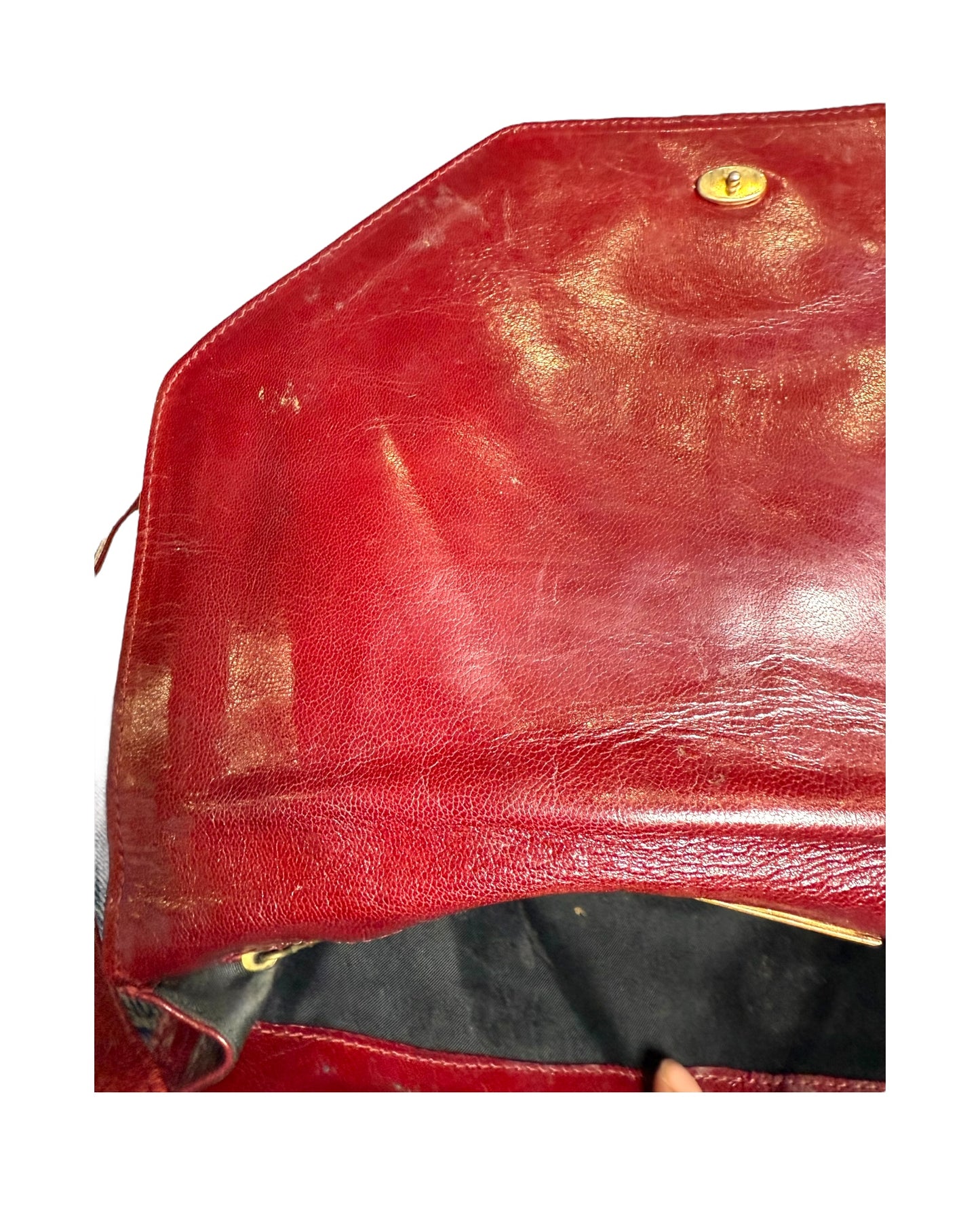 Vintage Bottega Veneta Leather Shoulder Bag or Clutch