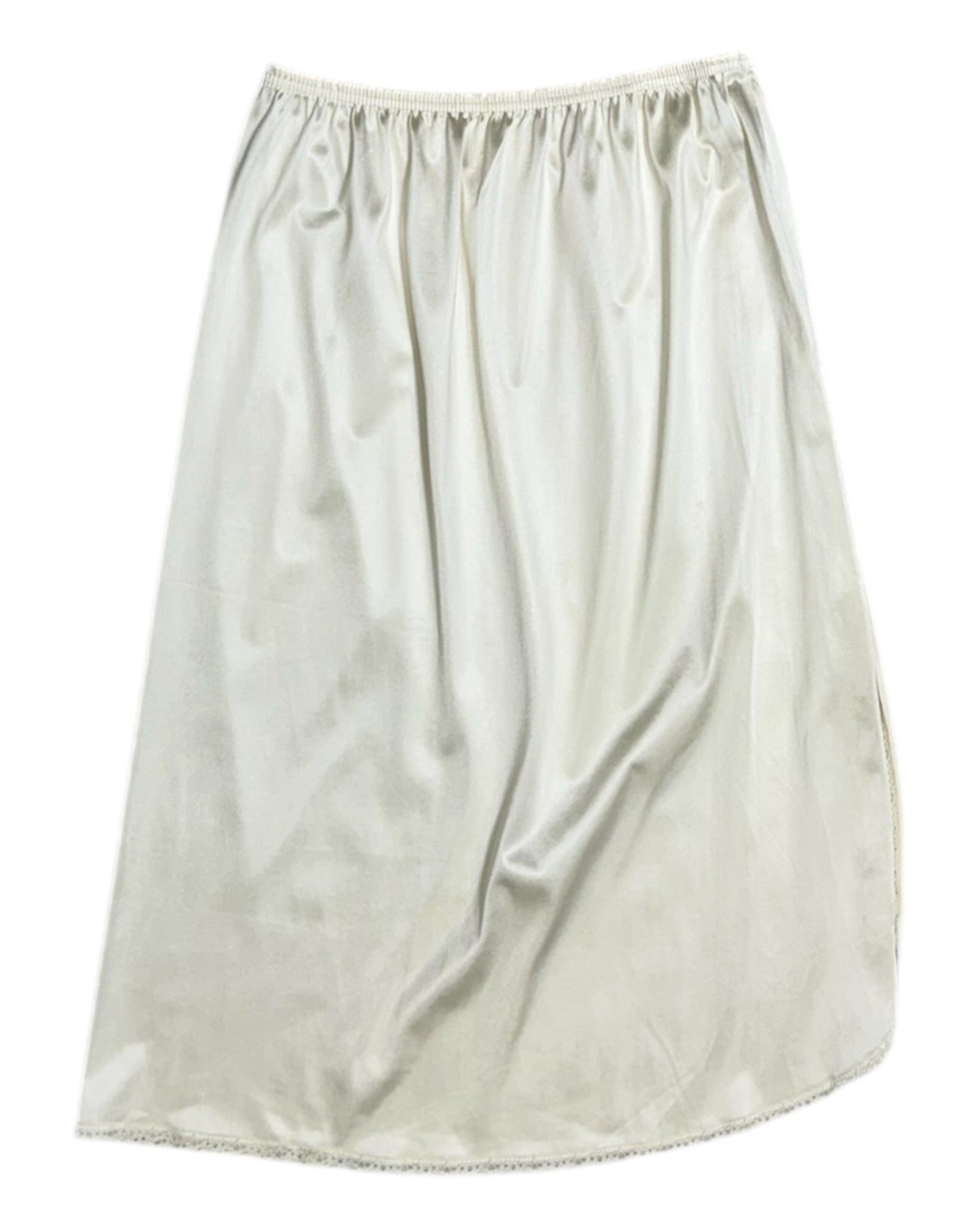 Vintage Vanity Fair Ecru Slip Skirt with Slit