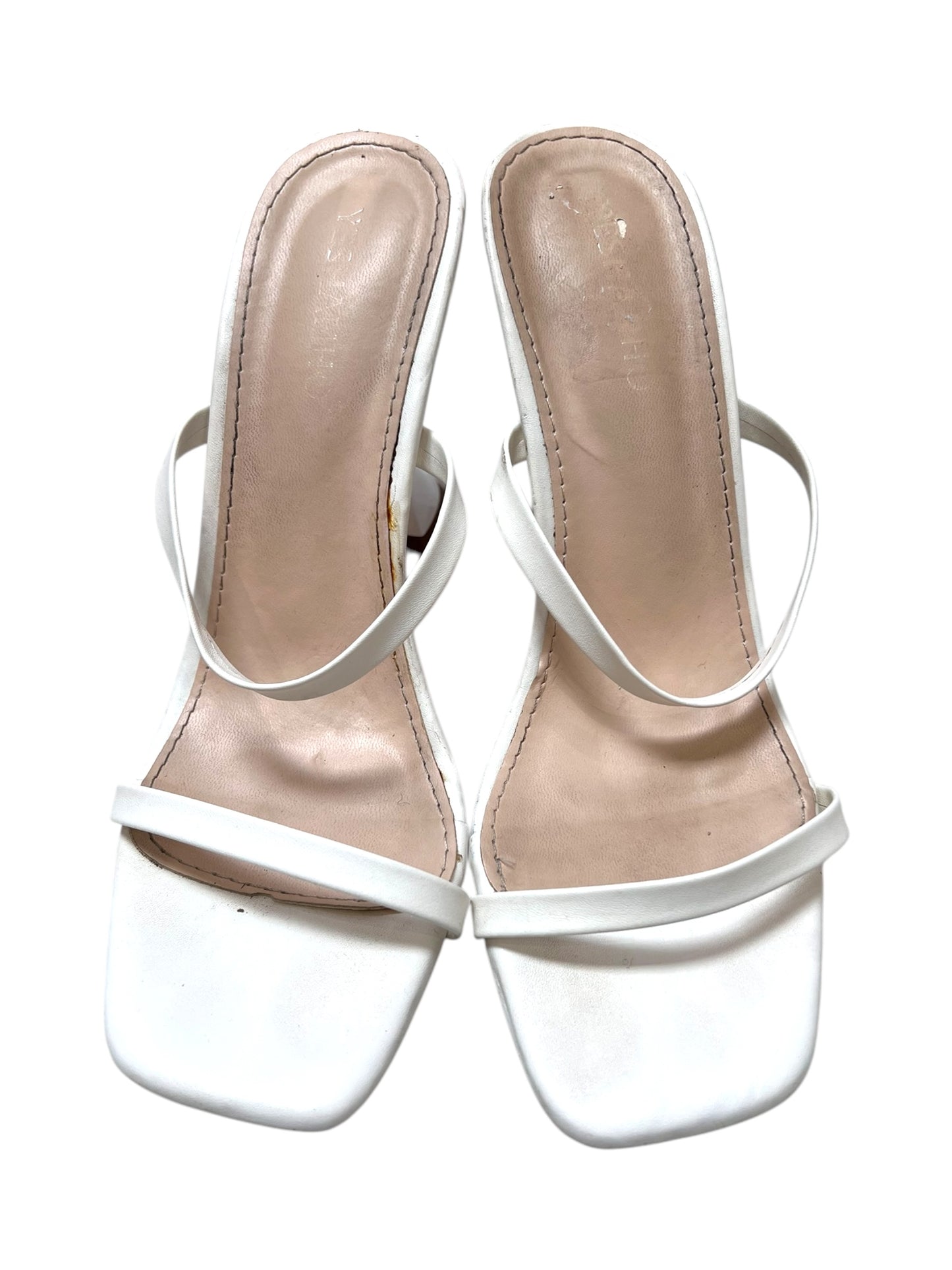 Vintage White Strappy Heels