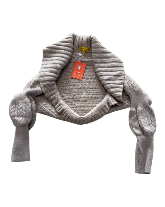 Pre-Loved Alpaca Fur Cable Knit Shrug