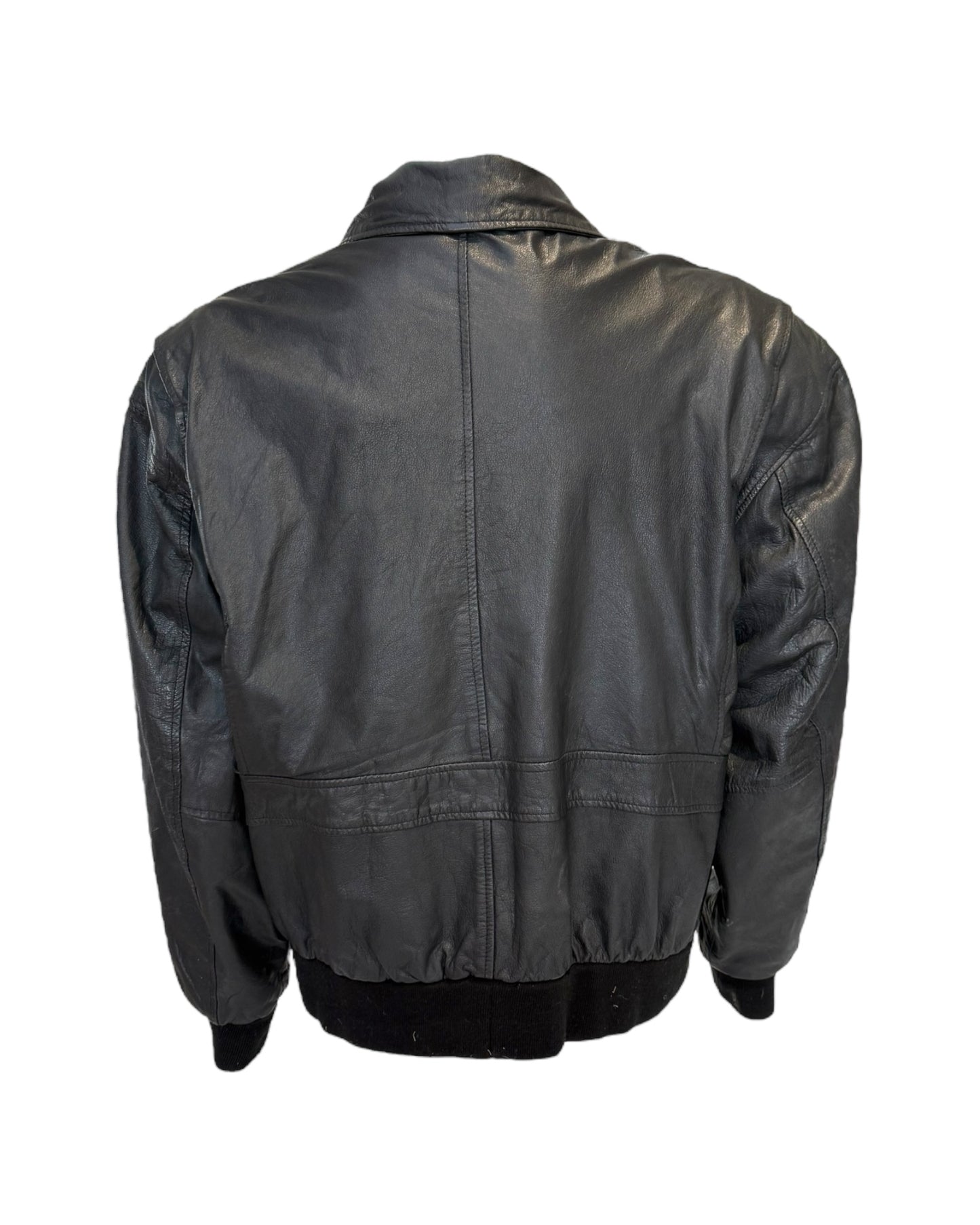 Vintage 1990's Adventure Bound Leather Bomber Jacket