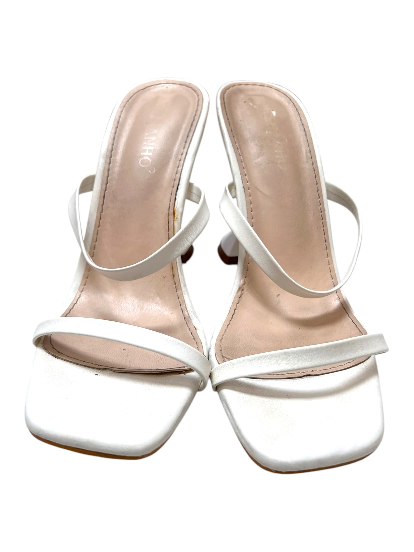 Vintage White Strappy Heels