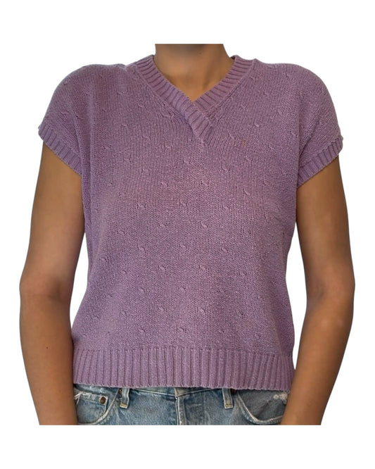 Vintage Purple Sweater Vest