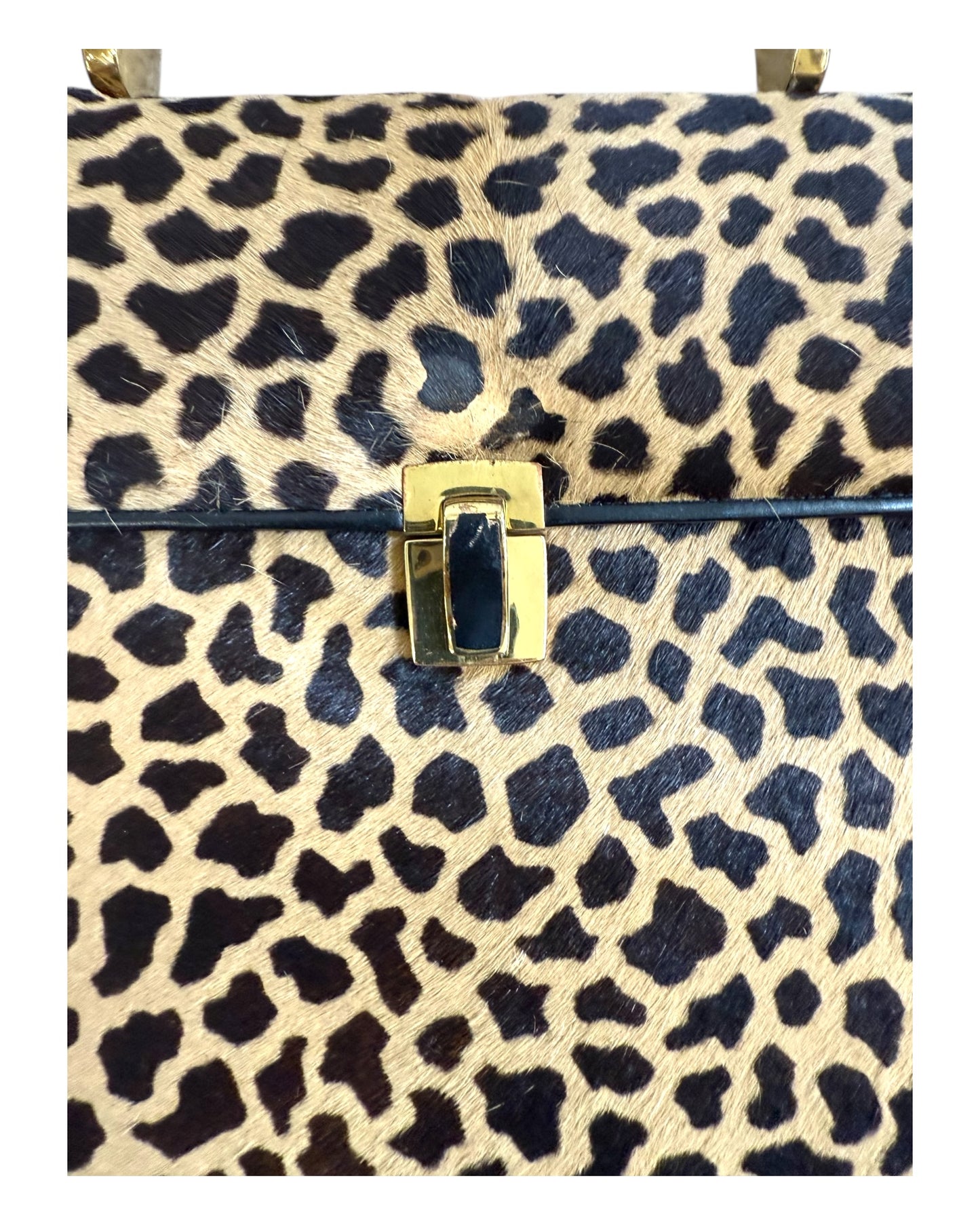 Vintage Animal Print Calfskin Bag