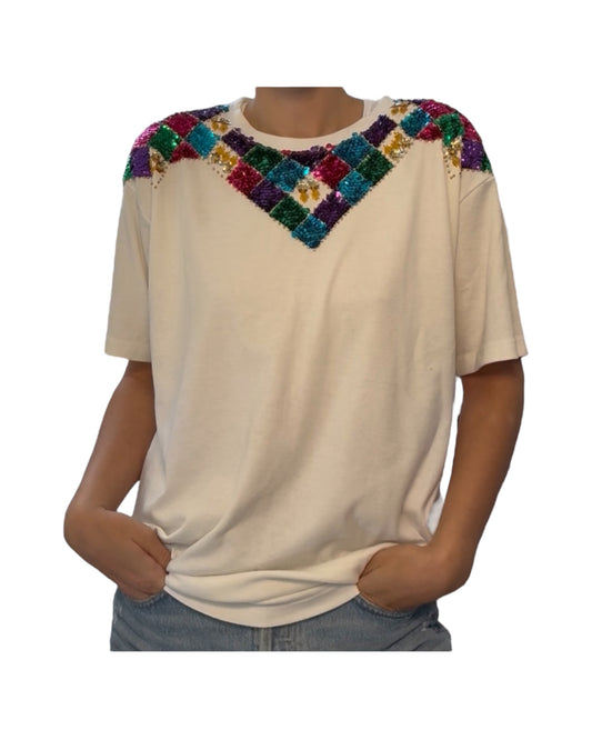Vintage 1980s Sequin Tee