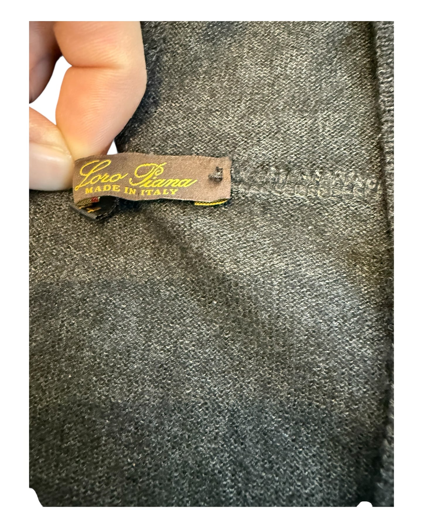 Pre-Loved Loro Piana Charcoal Grey Cashmere Hoodie