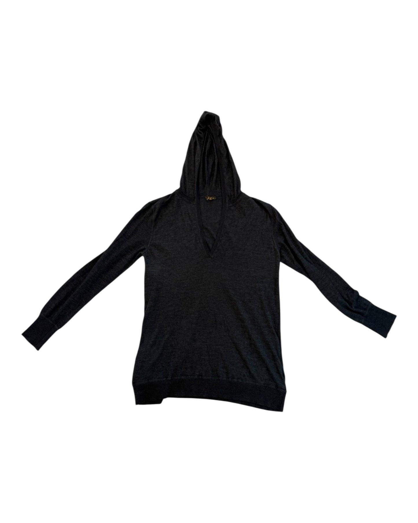 Pre-Loved Loro Piana Charcoal Grey Cashmere Hoodie