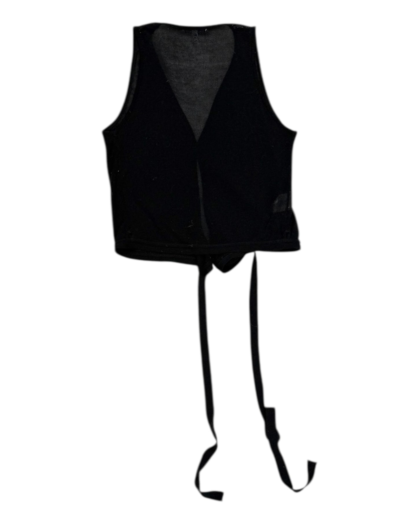 Vintage Emporio Armani Black Knit Vest