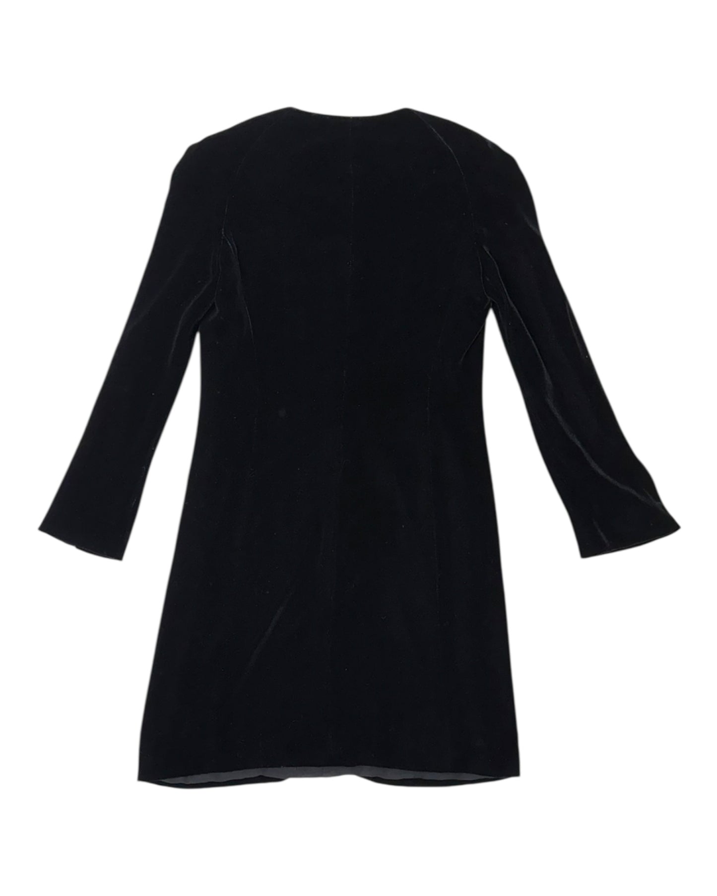 Vintage Giorgio Armani Black Velvet Mini Dress