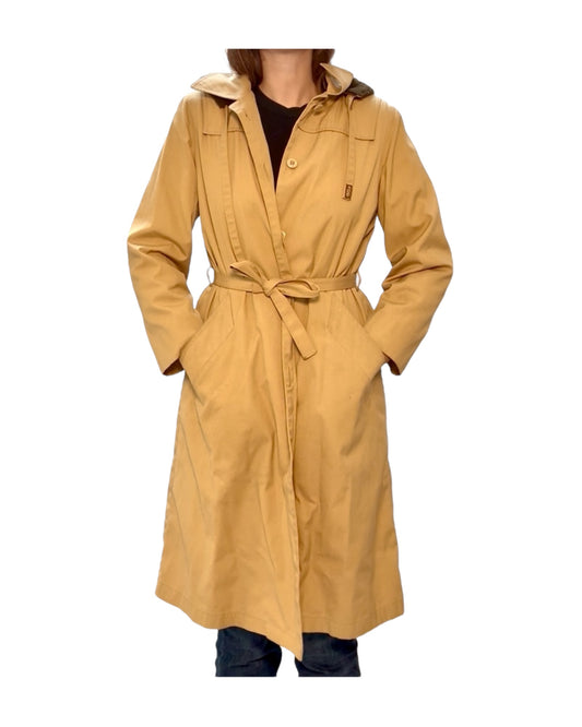 Vintage London Fog Shearling Lined Trench Coat