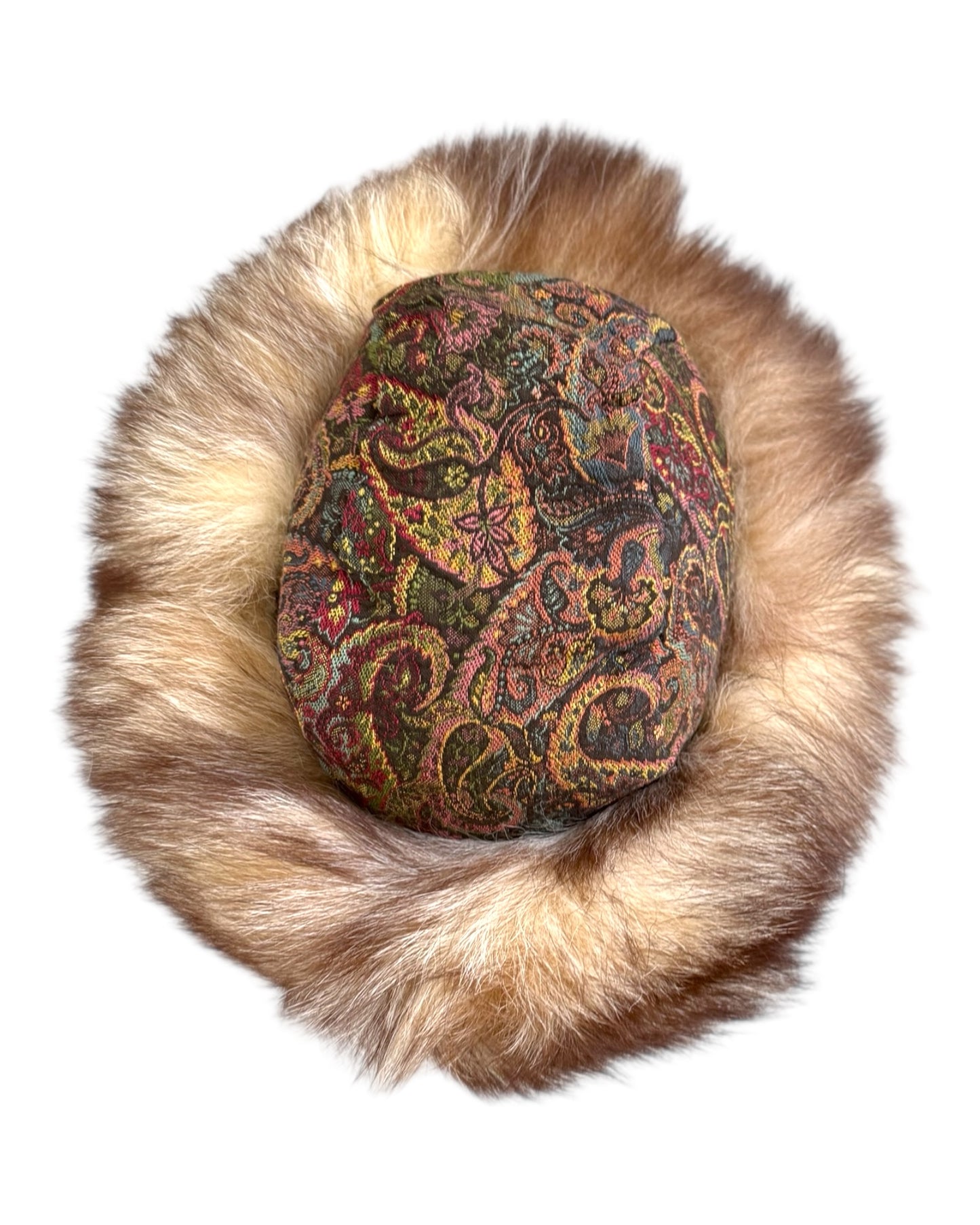 Vintage Hat with Fur Trim