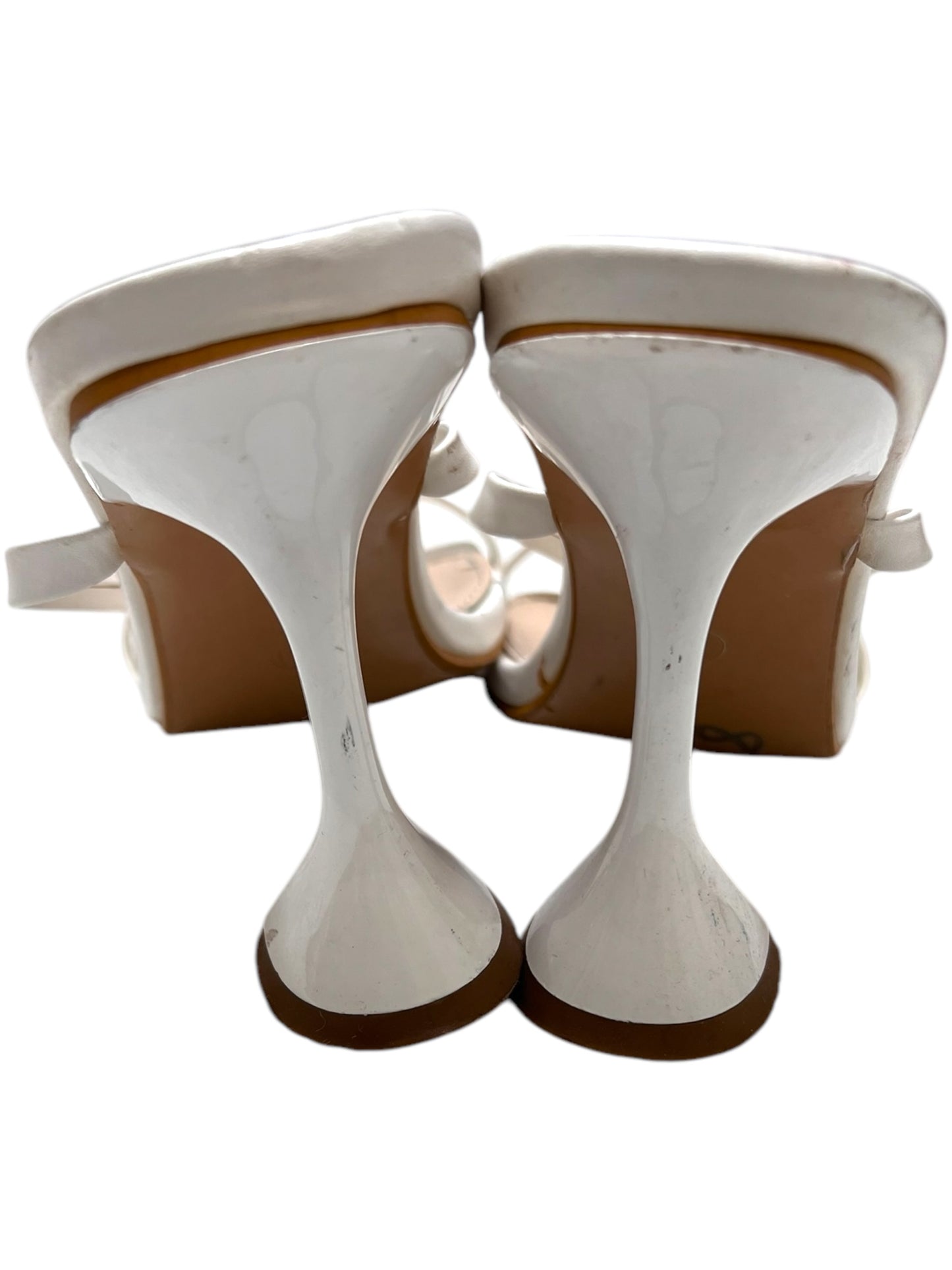 Vintage White Strappy Heels