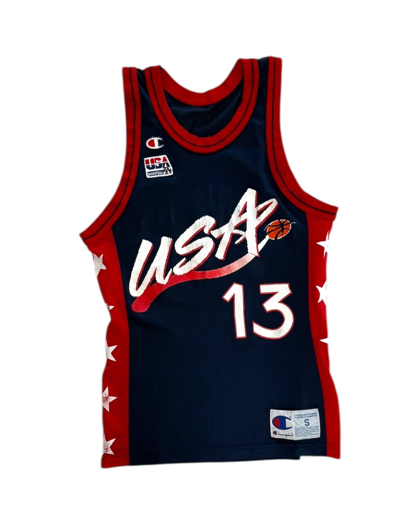 Vintage Champion Shaquille O'Neal USA Dream Team Olympic Jersey