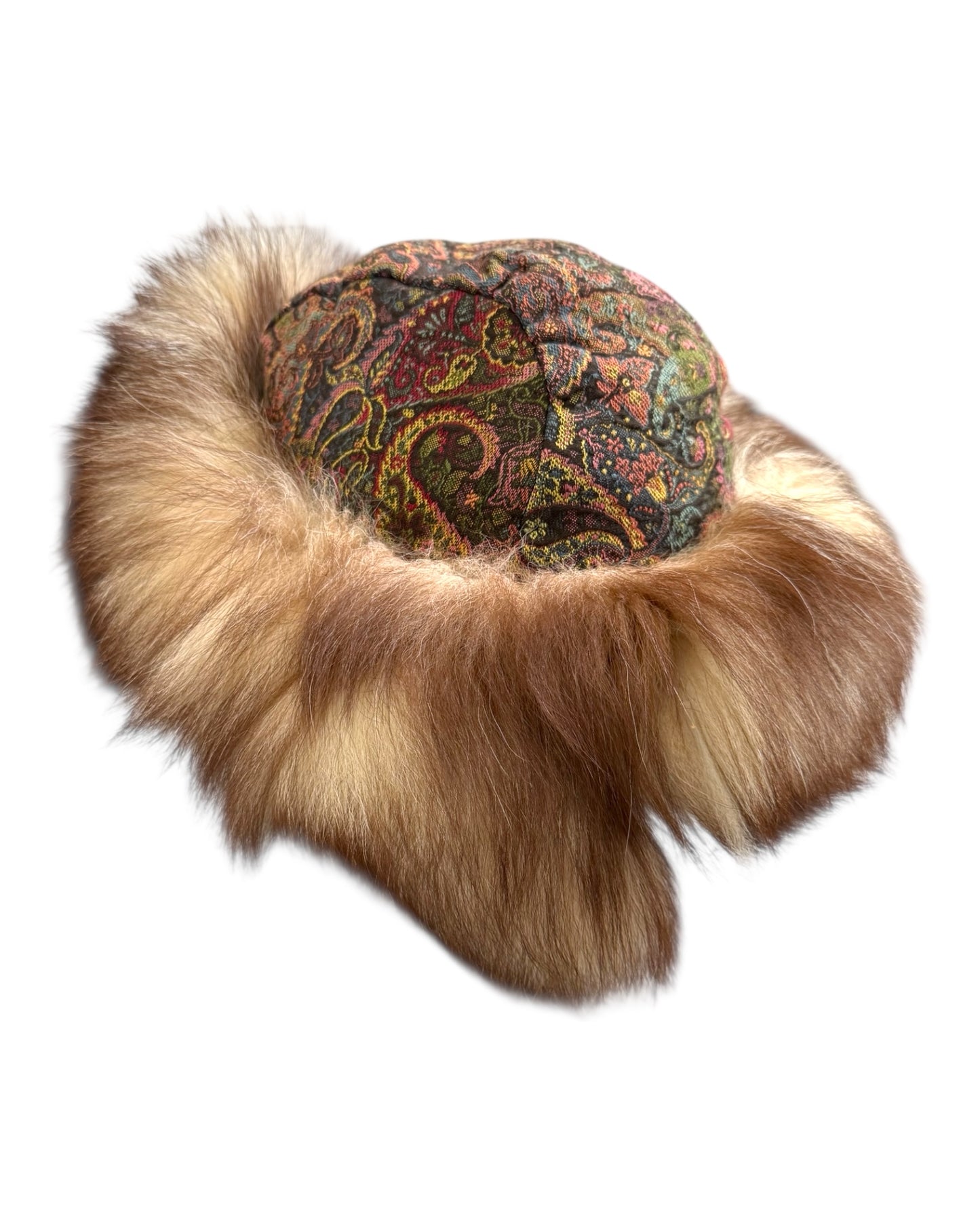 Vintage Hat with Fur Trim