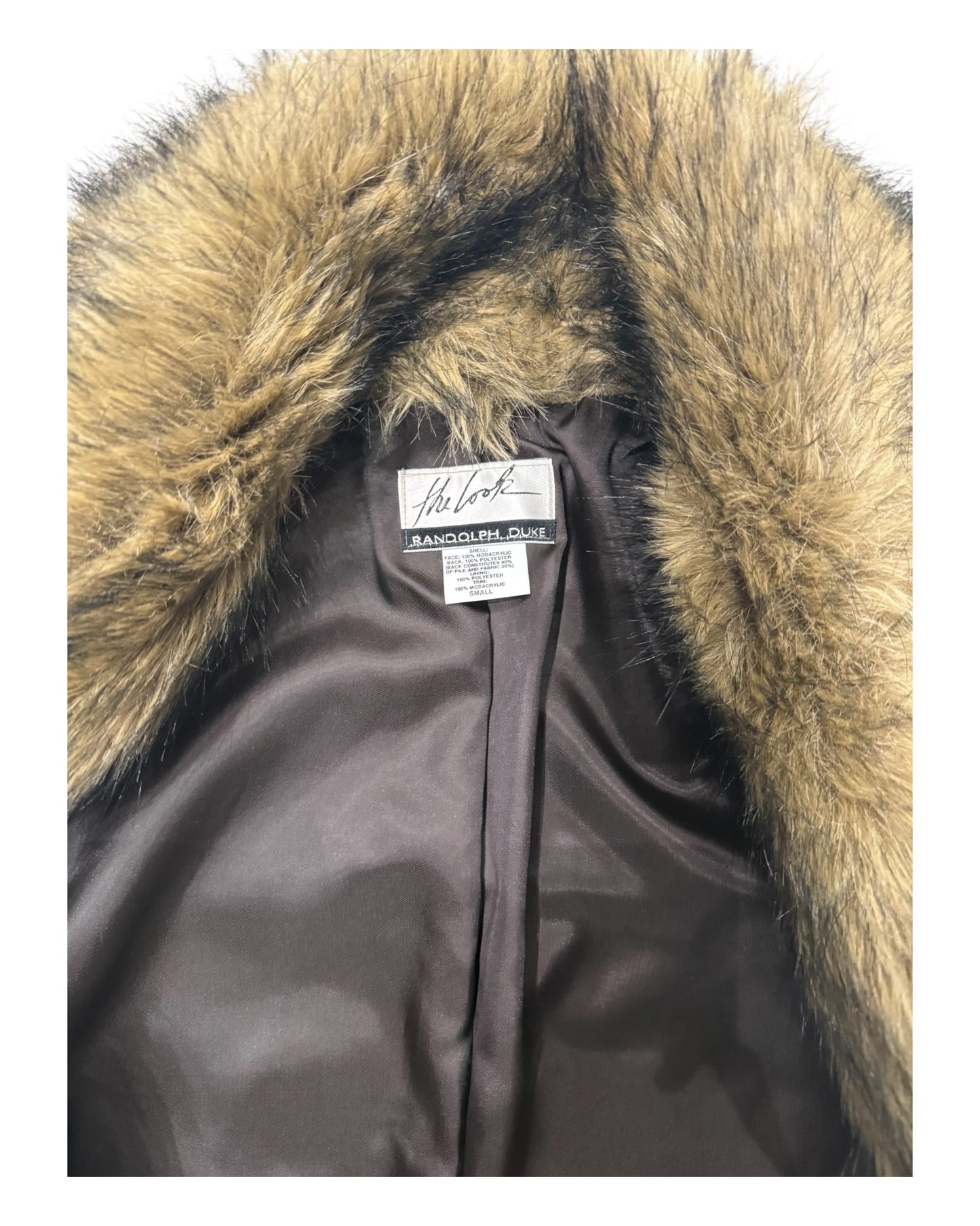 Vintage Faux Fur Long Coat