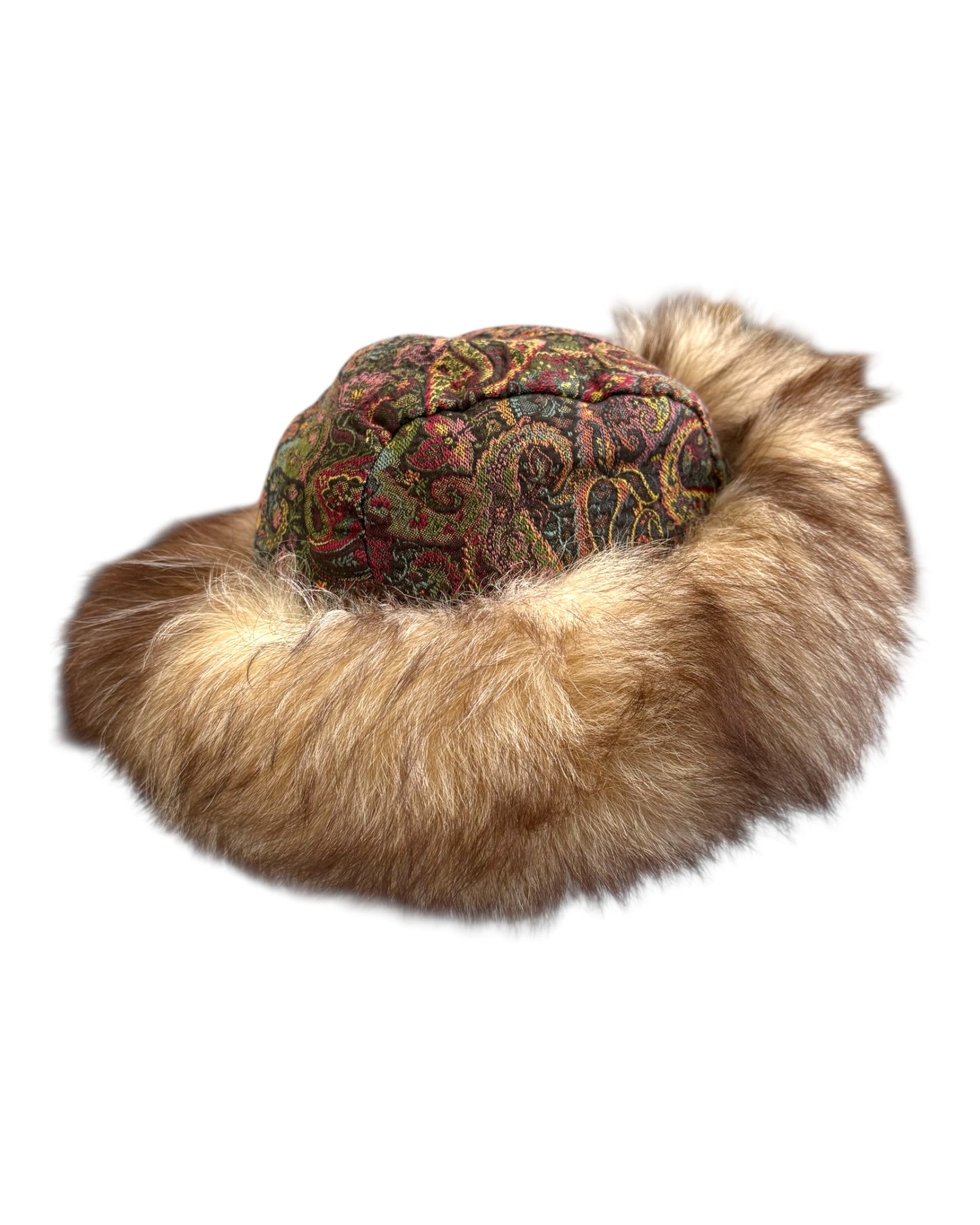 Vintage Hat with Fur Trim